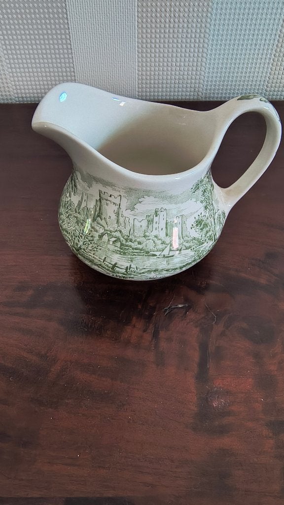 melkkan Castles servies - groen - English ironstone, Antiek en Kunst, Antiek | Servies los, Ophalen of Verzenden