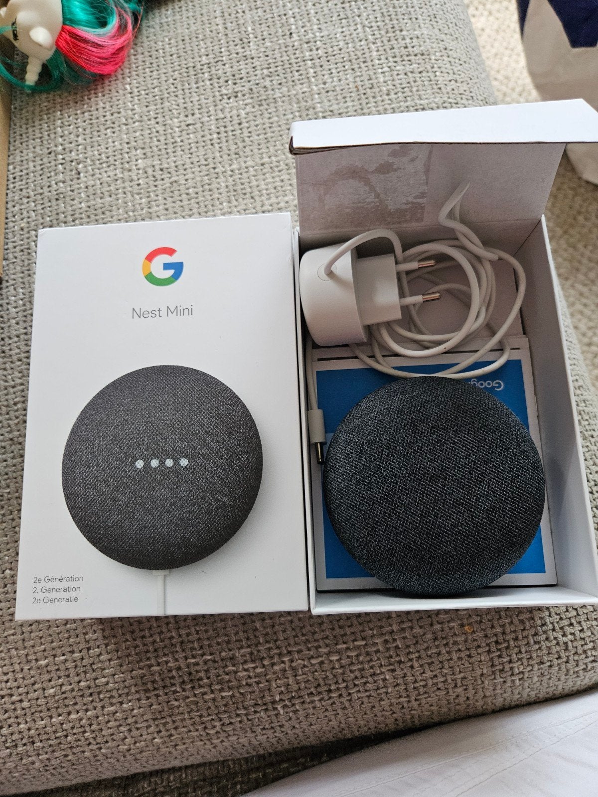 Google Nest Mini 2e Generatie - Slimme Speaker, Slimme speaker, Google, WiFi, Ophalen of Verzenden
