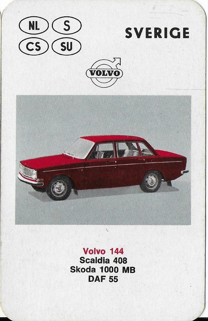 K12 autokaartje volvo 144, Ophalen of Verzenden, Zo goed als nieuw, Auto's