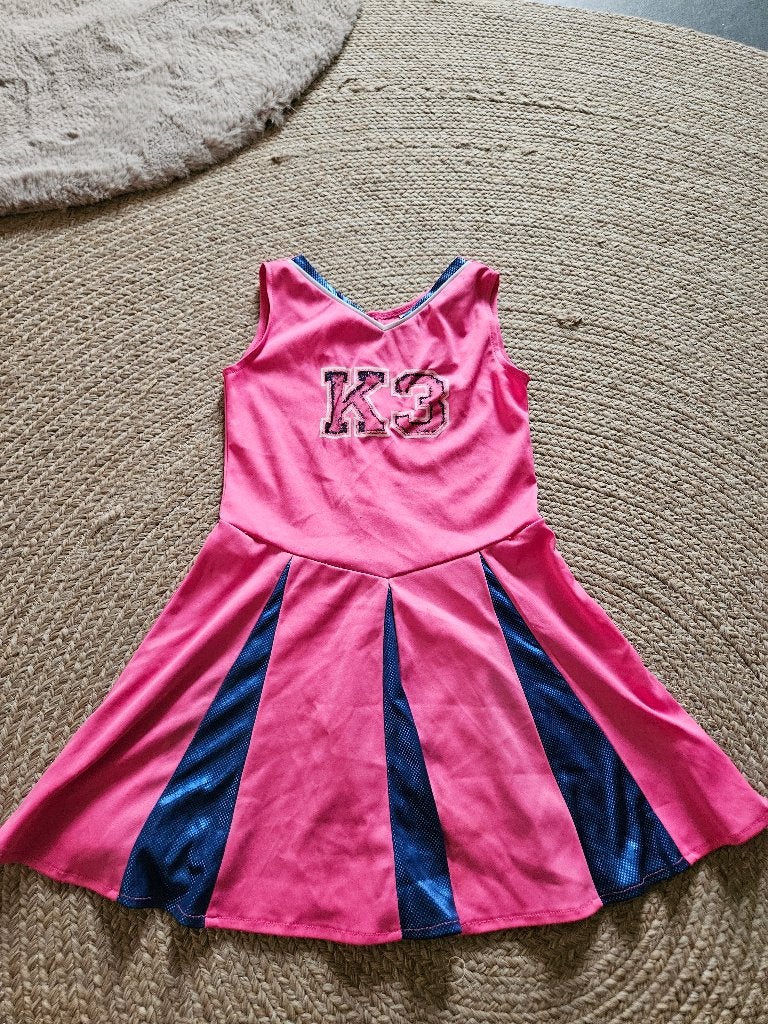K3 jurkje cheerleader, maat 134, Meisje, K3, Ophalen of Verzenden, Zo goed als nieuw