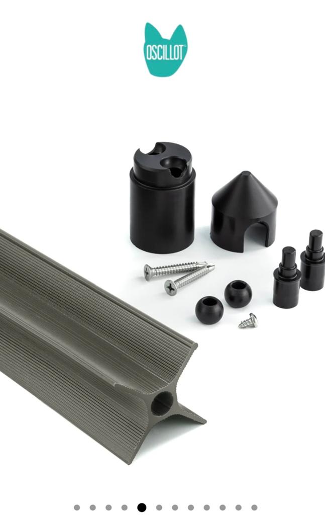 Oscillot / Catproof Gardens kattenbeveiliging aluminium 32, Ophalen, Gebruikt, Aluminium, 6 meter of meer