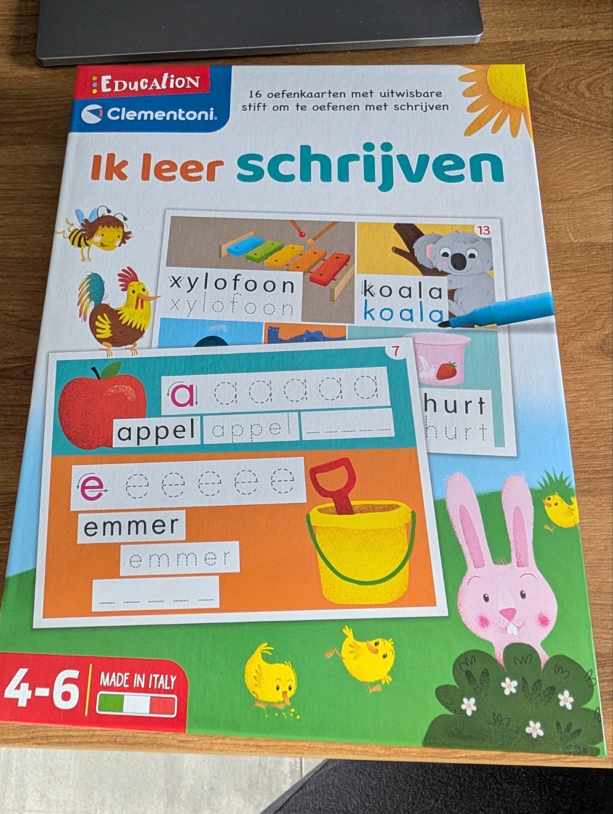 Clementoni Ik leer schrijven oefenkaarten met stift, Ophalen of Verzenden, Nieuw, Taal en Lezen