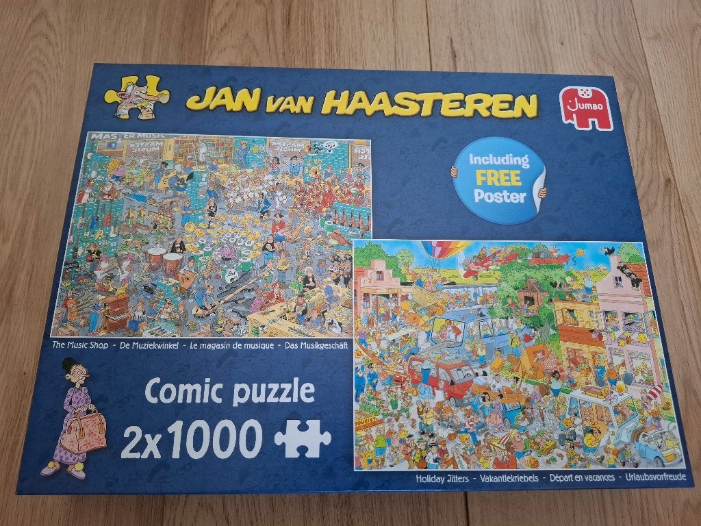 Jan van Haasteren puzzels De muziekwinkel & Vakantiekriebels, Hobby en Vrije tijd, Denksport en Puzzels, Ophalen of Verzenden