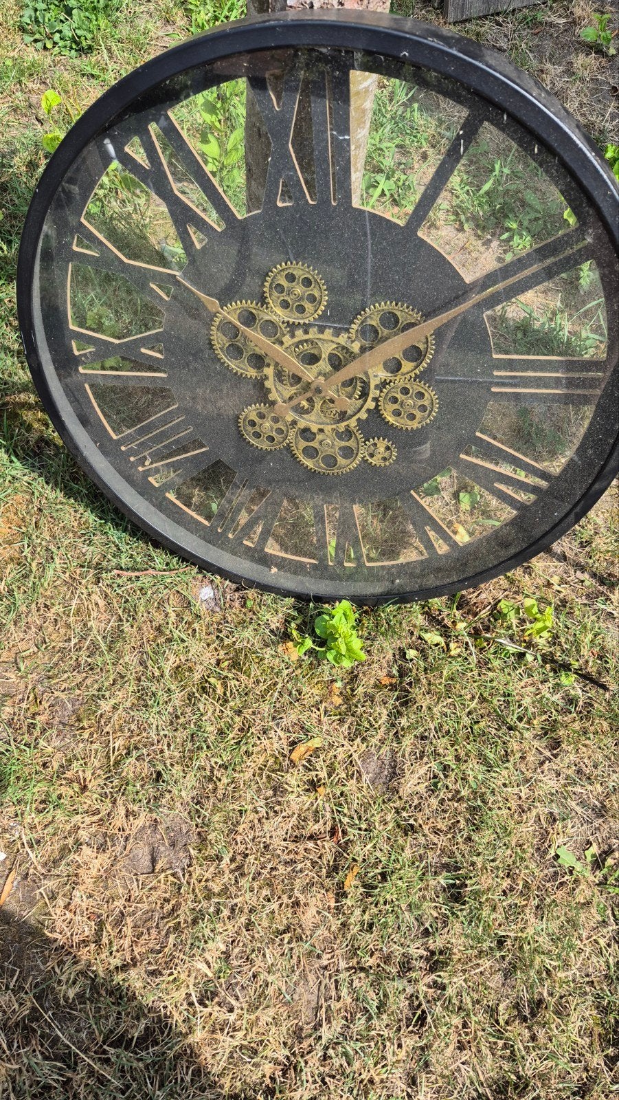 Grote werkende wandklok met tandwielen - 55 cm diameter, Ophalen