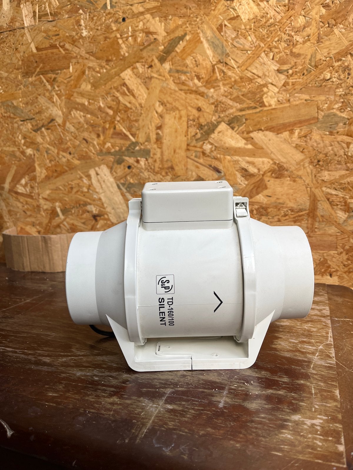 S&P TD-160/100 NT Silent Kanaalventilator met toebehoren, Ophalen of Verzenden, Gebruikt, Ventilator en Afzuiger