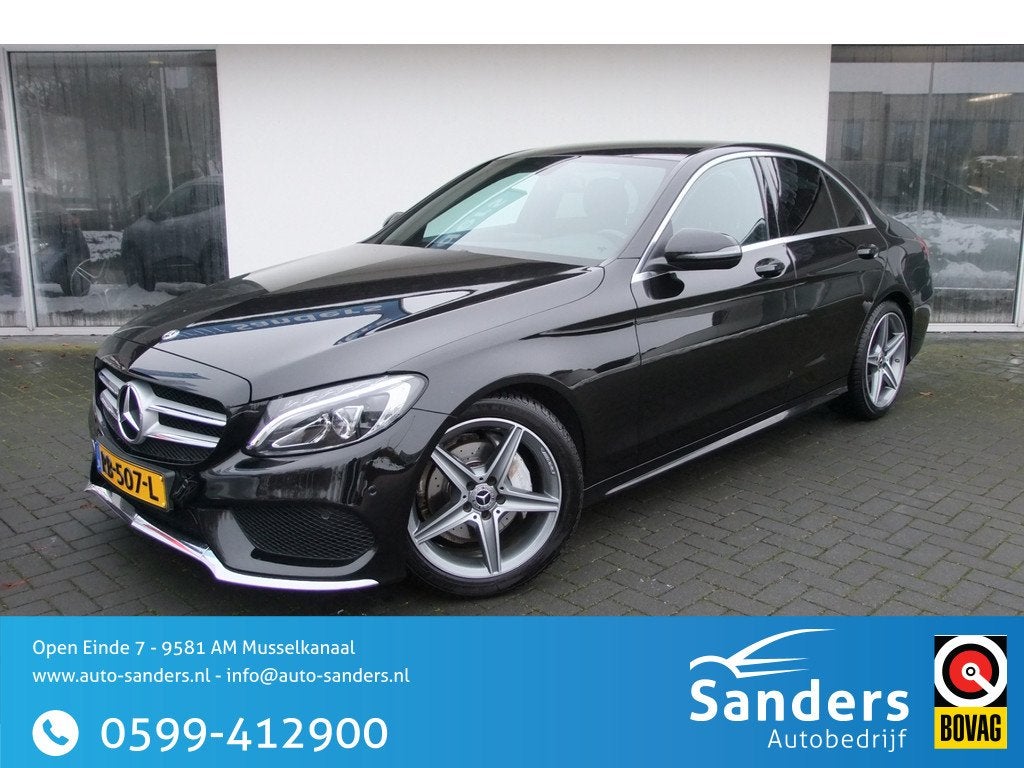 Mercedes-Benz C-Klasse 180 Business Solution AMG/ 9G/ LED/ A, Auto's, Mercedes-Benz, Bedrijf, Te koop, C-Klasse, ABS, Achteruitrijcamera