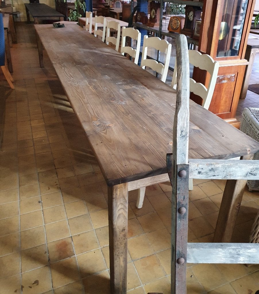 Kloostertafel, Franse tafel, lange tafel, smalle tafel, Ophalen