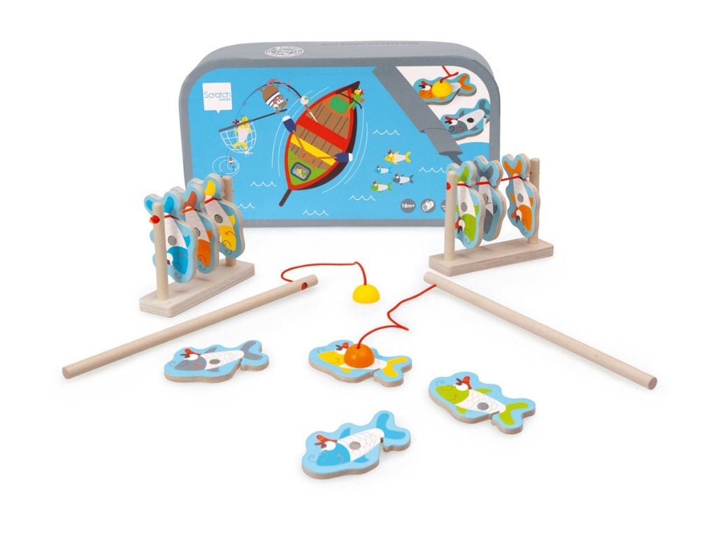 Houten visspel hengelspel sardientjes ACTIEPRIJS, Kinderen en Baby's, Nieuw, Ophalen of Verzenden, Dam bvba, Nijverheidsstraat 54F, 2160 Wommelgem, België