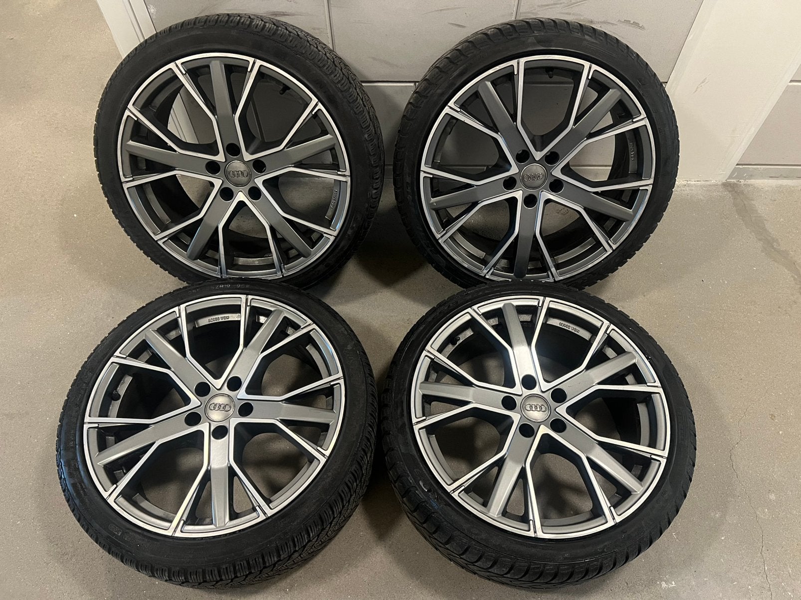 Audi 19 inch GMP velgenset winter., Gebruikt, 255 mm, Banden en Velgen, Zomerbanden