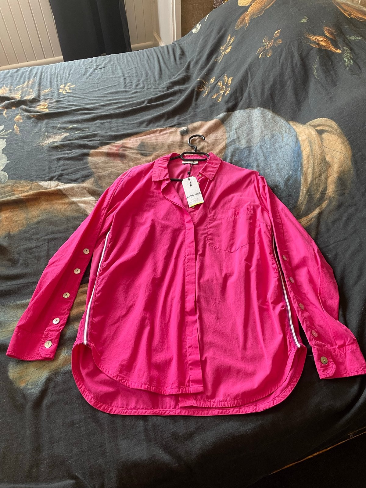 Anna Blue Fuchsia Solid Blouse Maat 38, Ophalen of Verzenden, Nieuw, Maat 38/40 (M), Roze