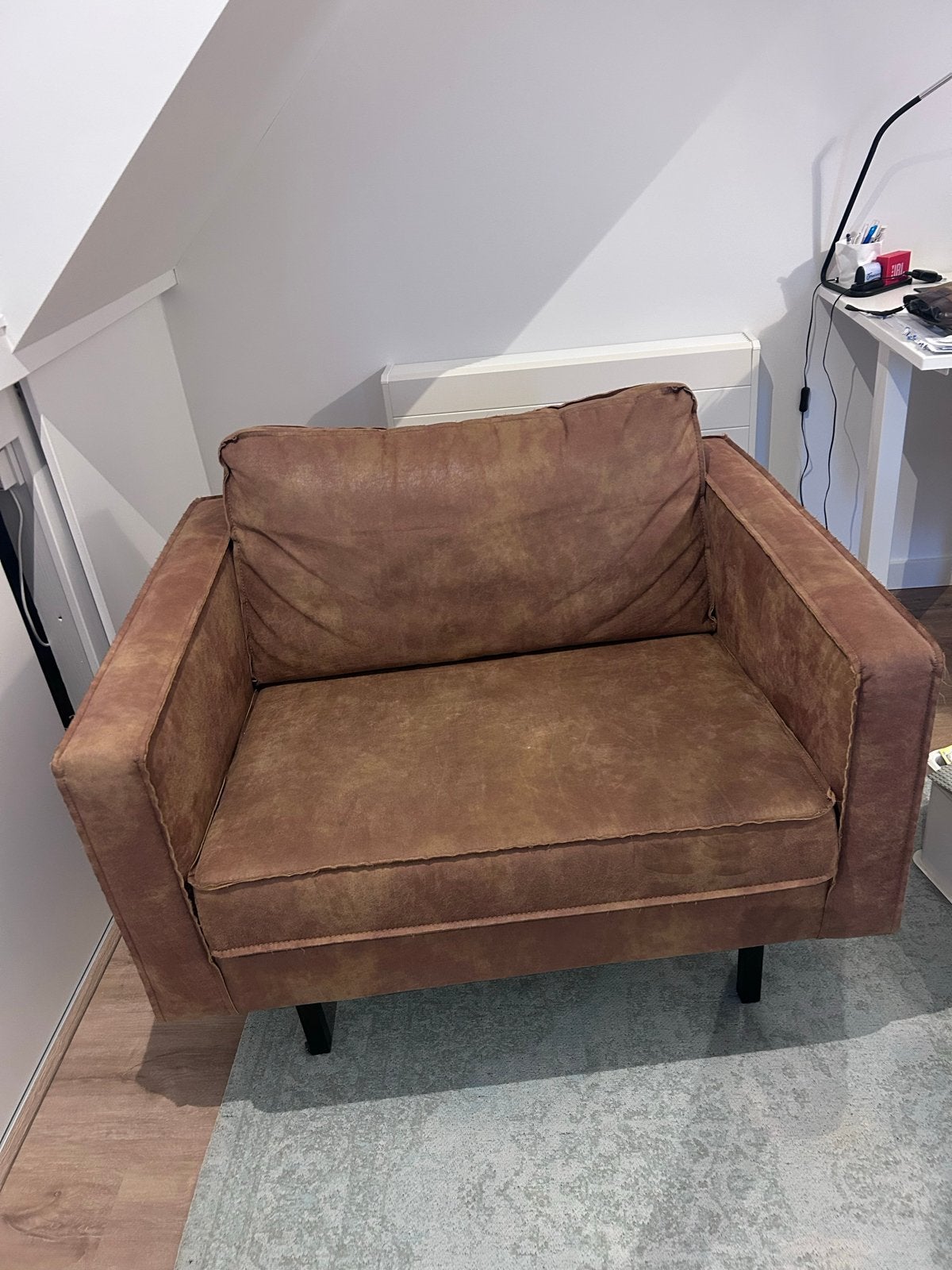 Sissy-Boy Homeland fauteuil van ecoleer, Ophalen, Zo goed als nieuw, Leer, 75 tot 100 cm