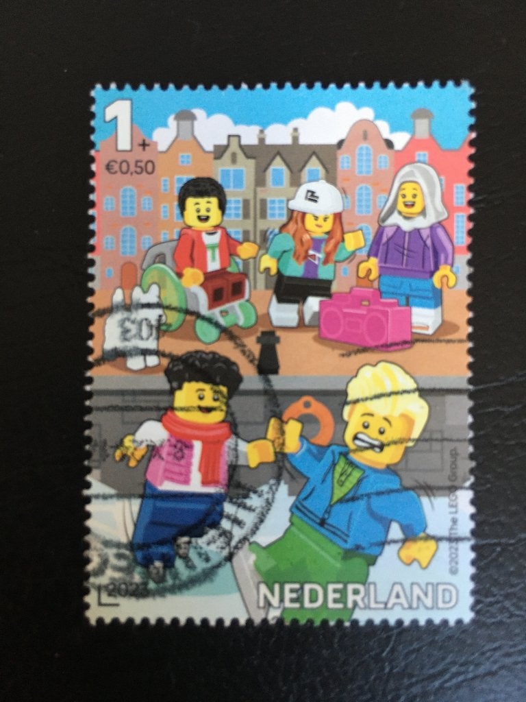 vrhn 2273 Neder 2023 NVPH 4148b LEGO, jongeren - gestempeld, Postzegels en Munten, Ophalen of Verzenden, Na 1940, Gestempeld