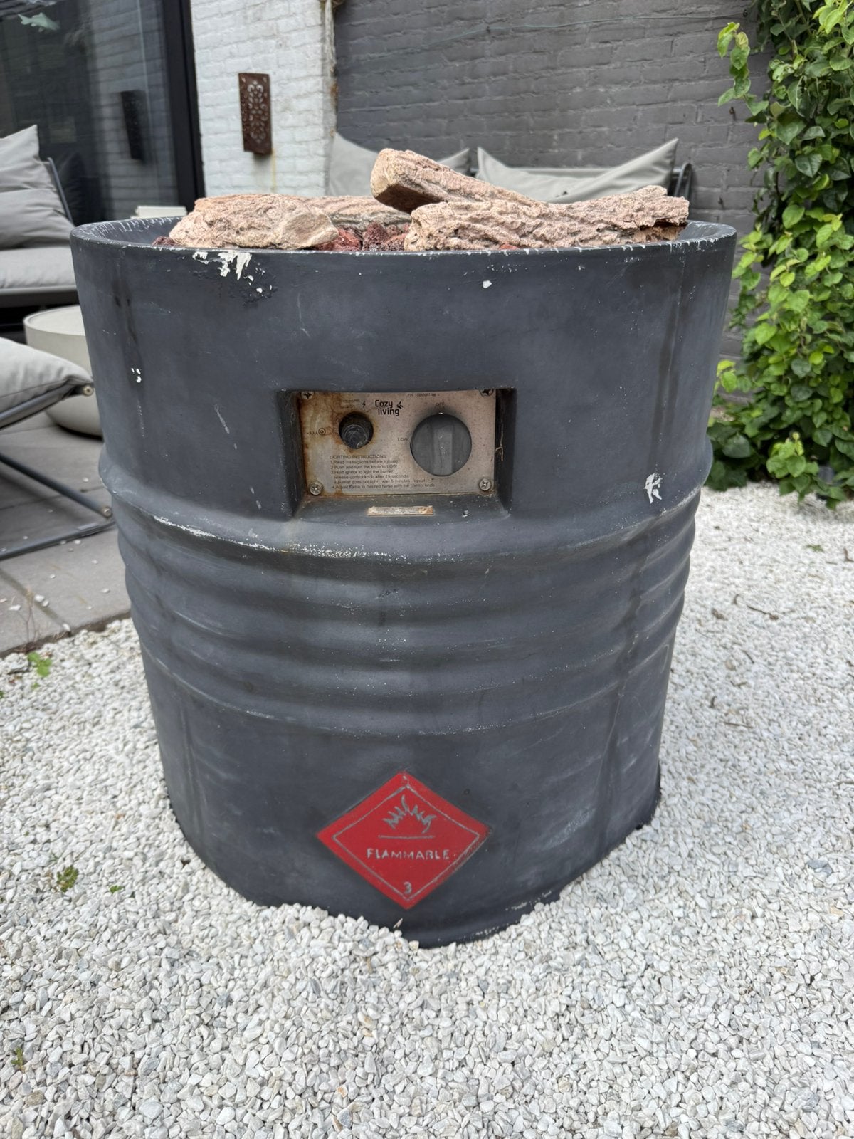 Gashaard voor buiten, Tuin en Terras, Vuurkorven, Ophalen, Gebruikt, Vuurton