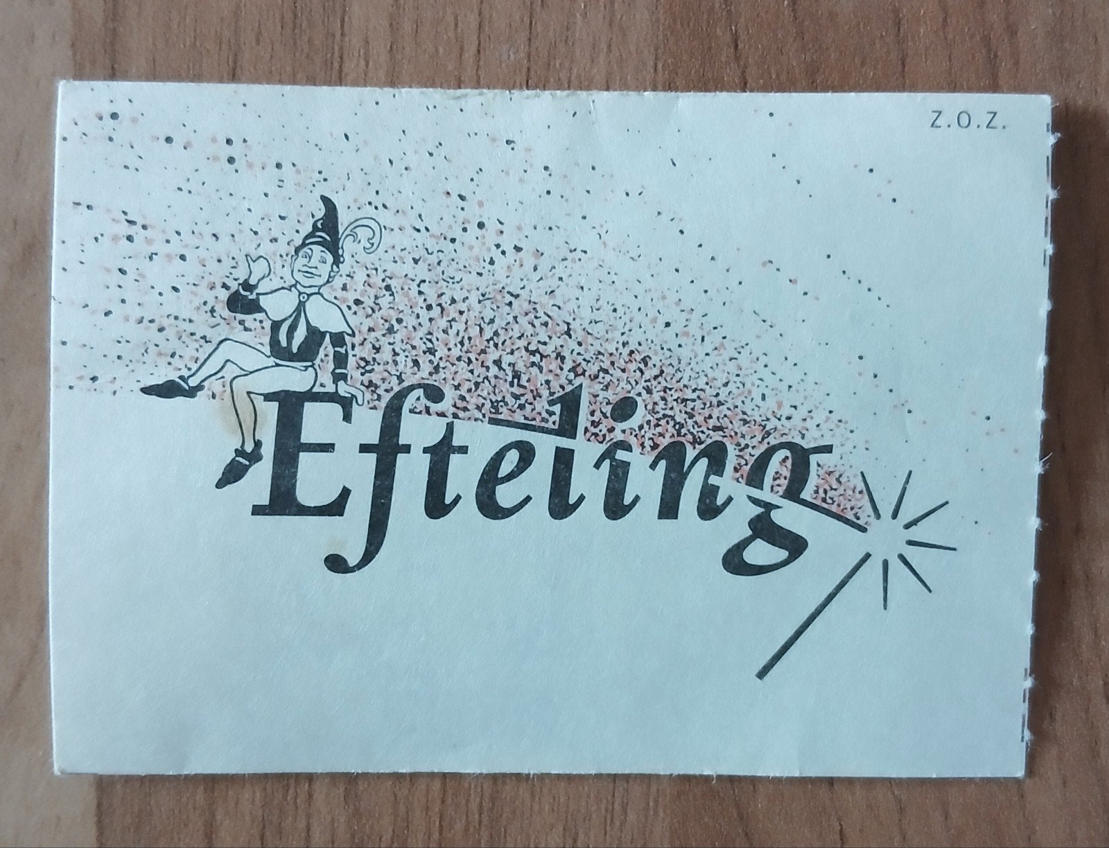 Efteling entreebewijs 1987, Ophalen of Verzenden, Gebruikt, Overige typen