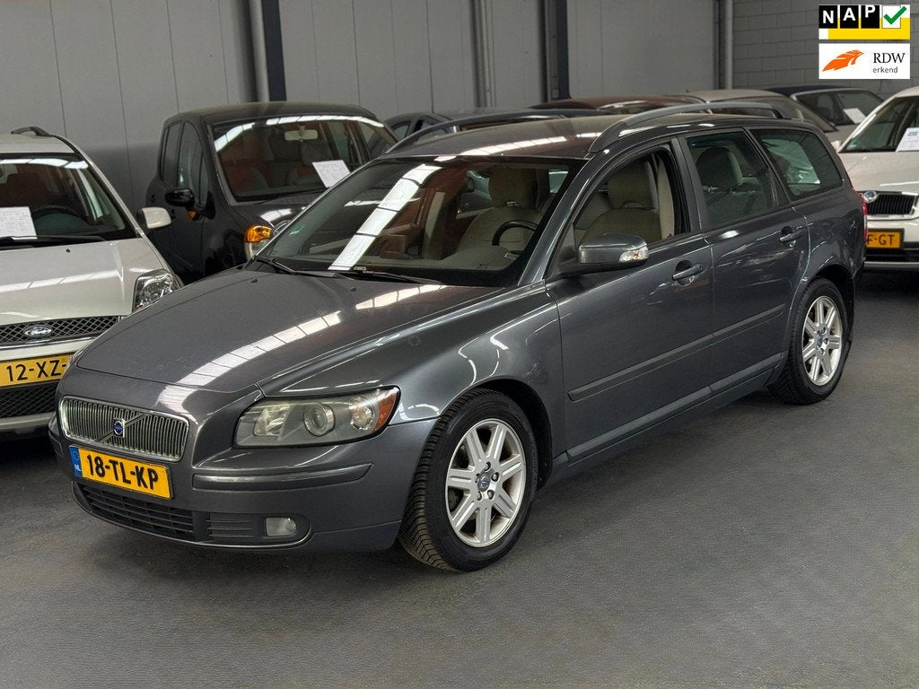 Volvo V50 1.8 Edition I APK NAP, Voorwielaandrijving, 4 cilinders, Grijs, 1300 kg