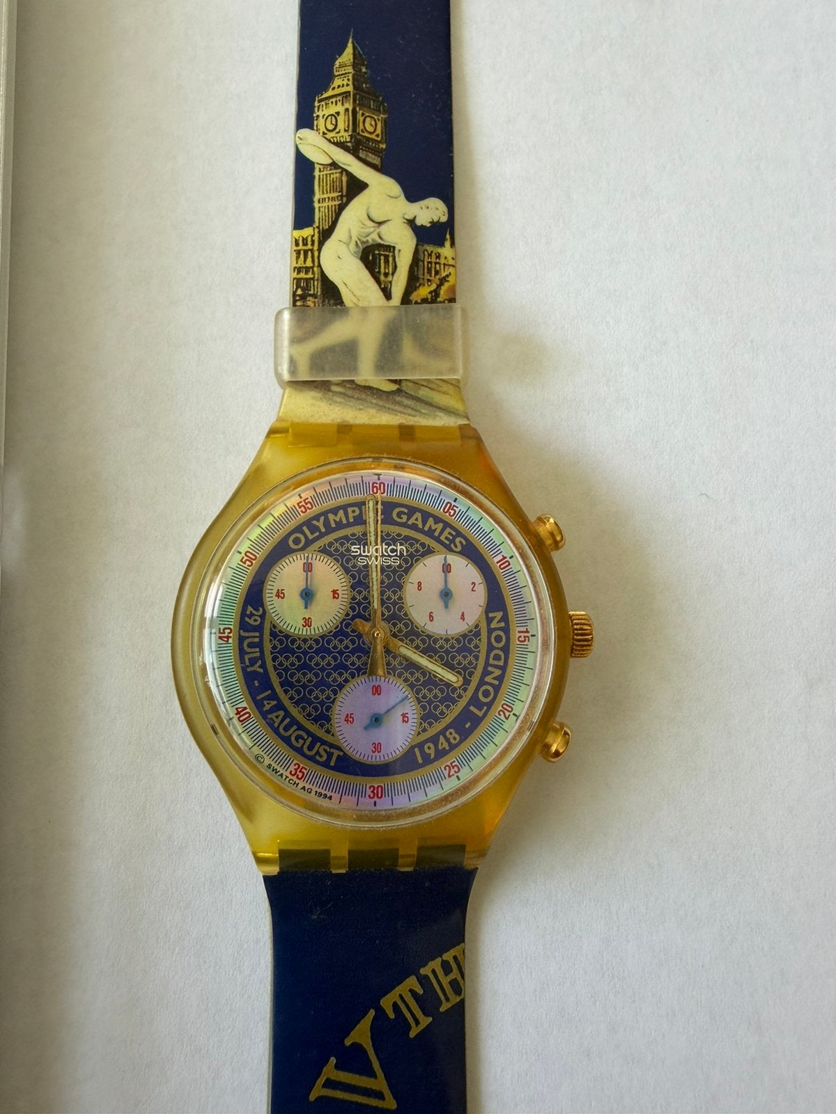 Swatch Chronograph Atlanta 1996 Olympic Games –Limited Edi, Ophalen of Verzenden, Zo goed als nieuw, Jongen