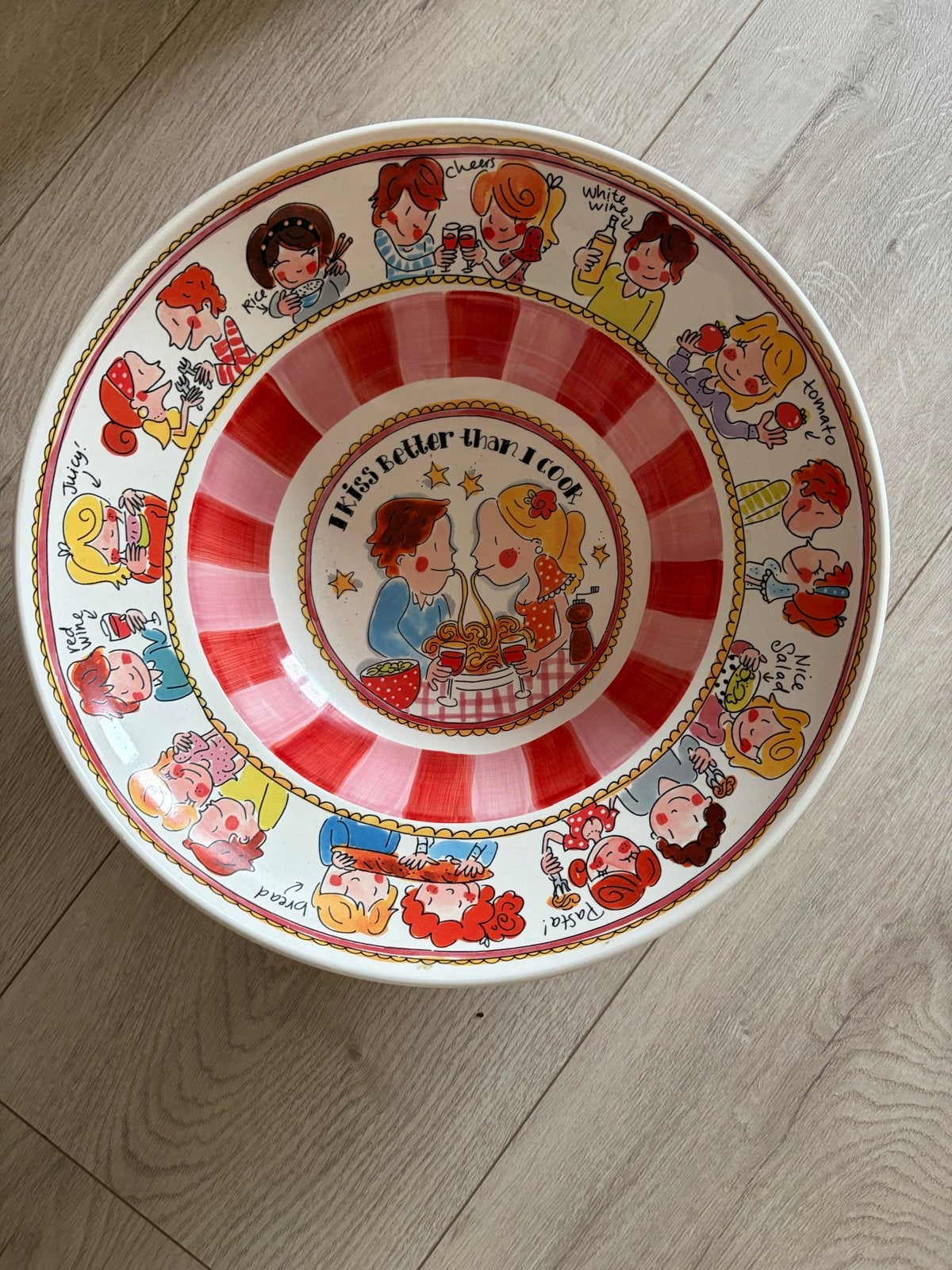 Blond amsterdam salade schaal, Ophalen, Keramiek, Modern, Schaal of Schalen