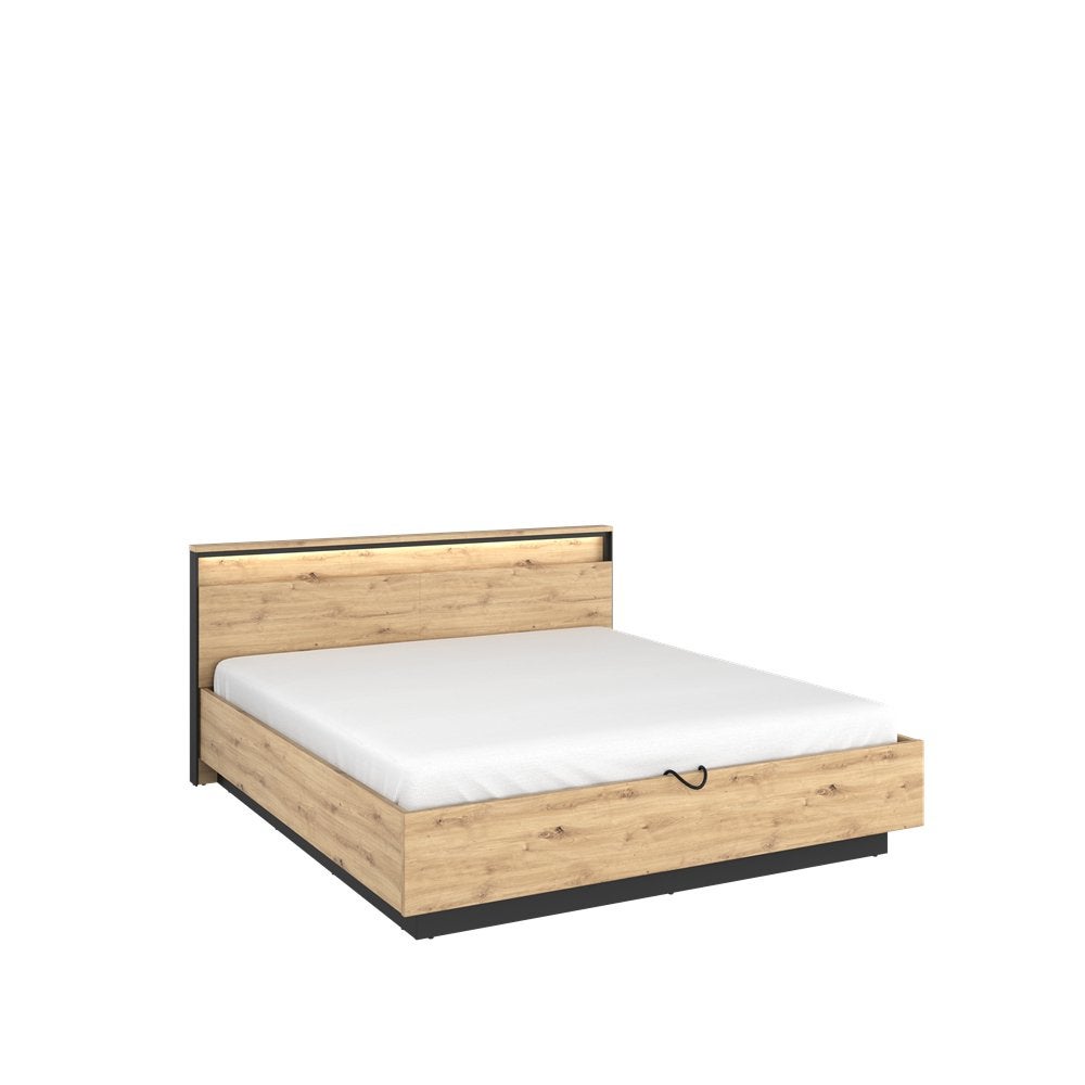 Quant 2-persoons opbergbed - Artisan eiken, Huis en Inrichting, Niet ingevuld, Niet ingevuld, Niet ingevuld