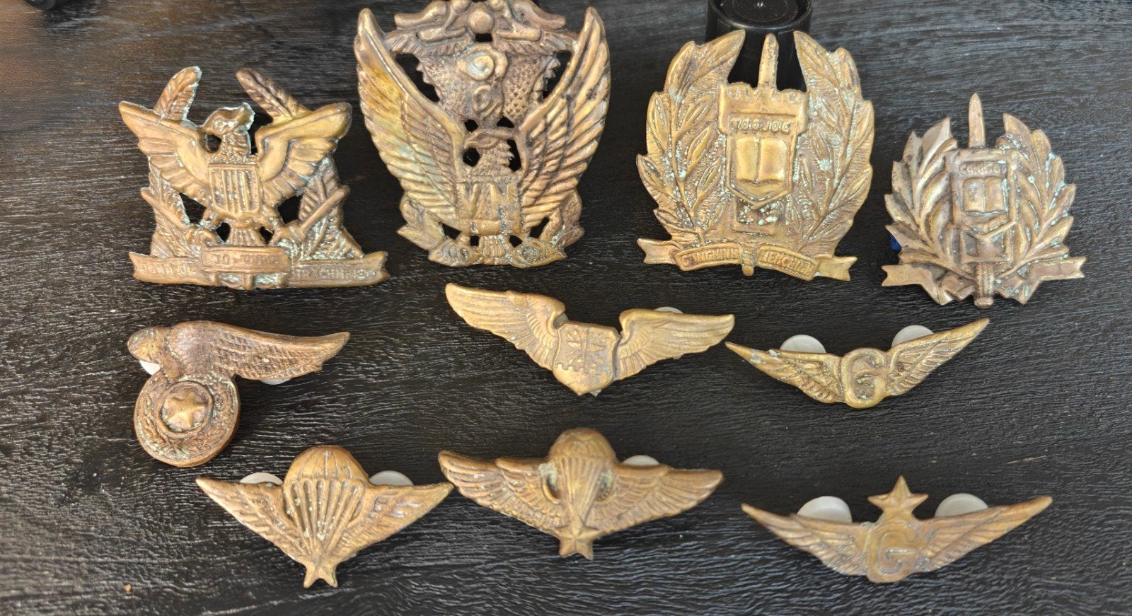 lot Vietnam periode wings en petemblemen, Verzamelen, Ophalen of Verzenden