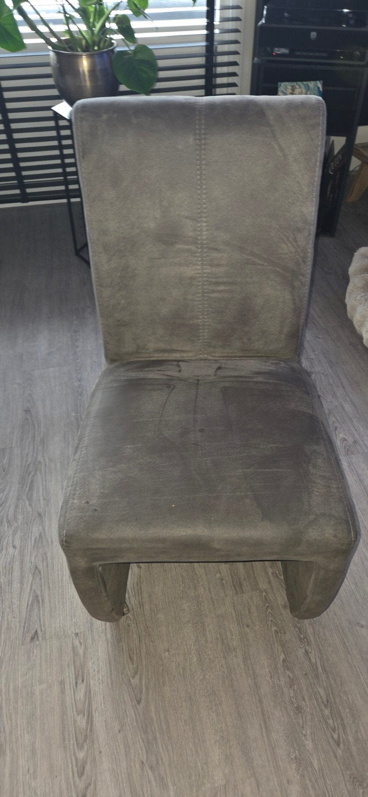 antraciet eetkamerstoel, Huis en Inrichting, Stoelen, Ophalen, Gebruikt, Eén, Modern