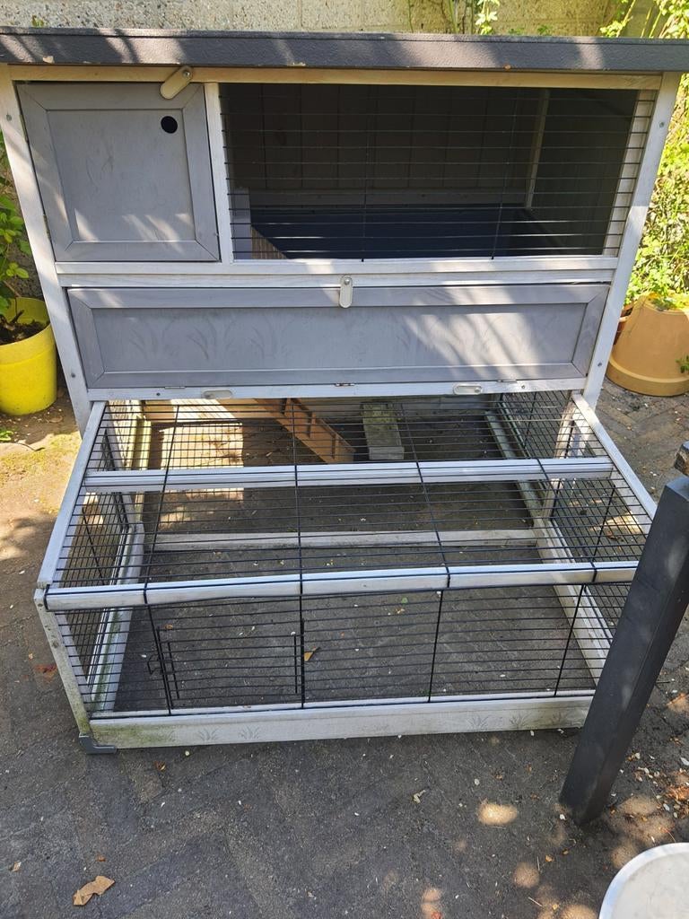 Cavia of konijnenhok voor buiten, Ophalen, 90 cm of meer, Hok, Cavia