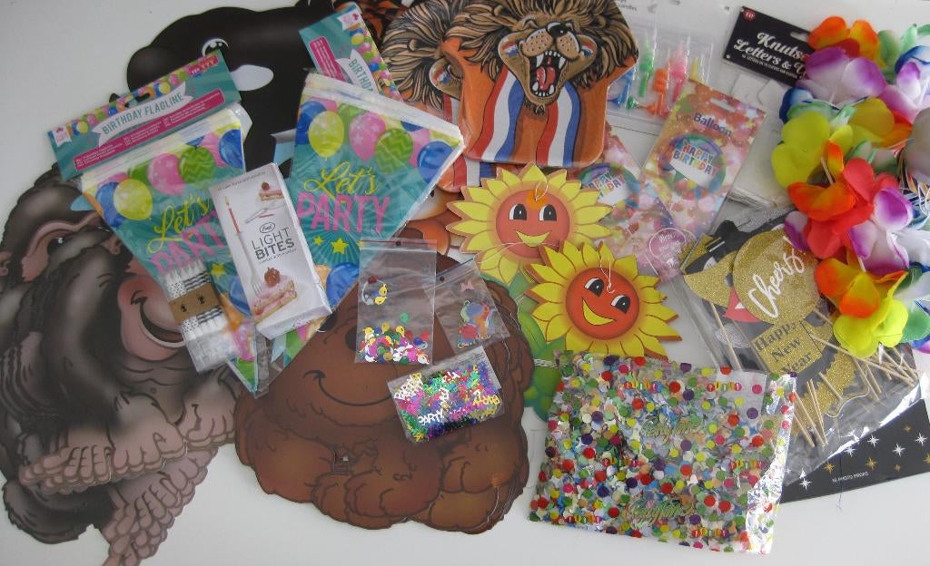 Partypakket / Feestpakket versieringen assortiment, Ophalen of Verzenden, Nieuw, Feestartikel, Overige