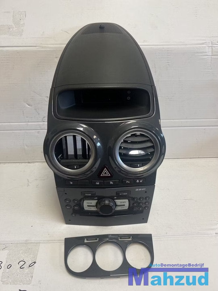 OPEL CORSA D Donker grijs middenconsole radio display 2005-2, Gebruikt, Opel Automobile GmbH, Ophalen of Verzenden, Kontakt@opel-infoservice.de