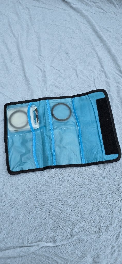 Filter organizer incl. Macro- en UV filter, Overige typen, Inclusief opbergcase, Zo goed als nieuw, 50 tot 60 mm