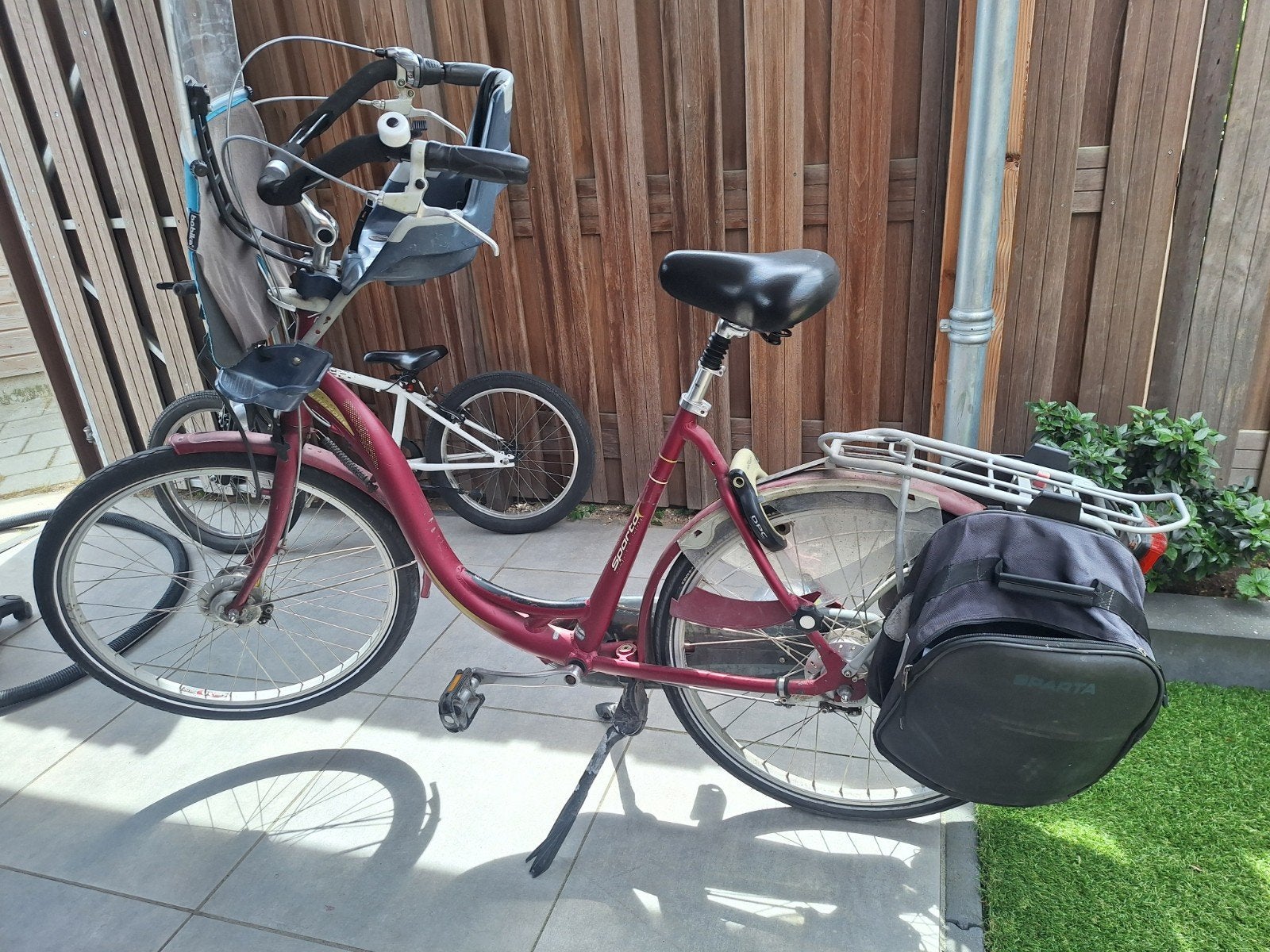 Sparta Comfort & Safety Damesfiets met Kinderzitje, Fietsen en Brommers, Sparta, Versnellingen, Ophalen of Verzenden, 53 tot 56 cm