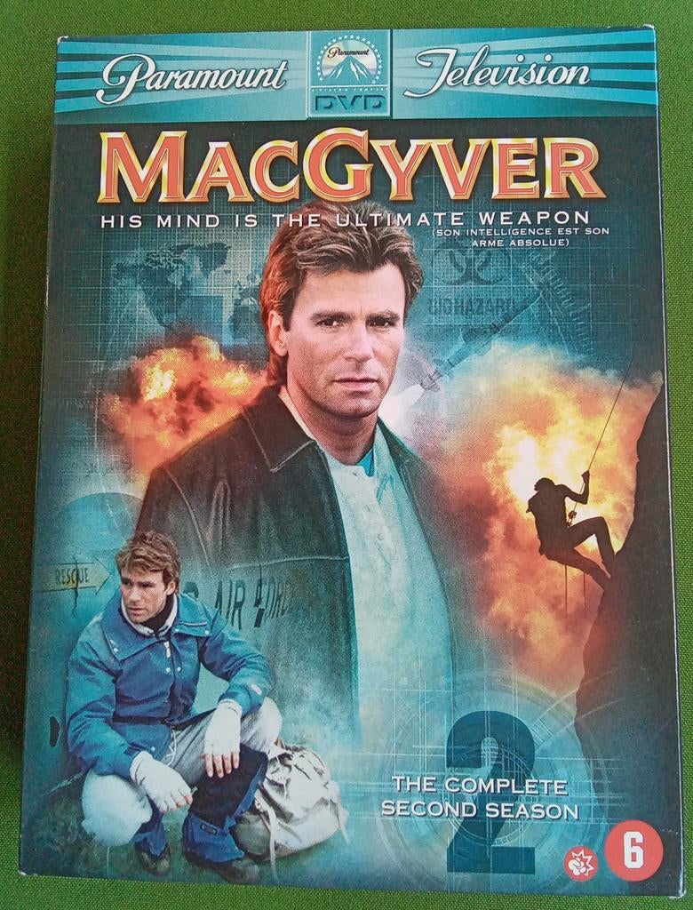 MacGyver - The Complete Second Season serie 2 DVD Boxset, Cd's en Dvd's, Dvd's | Tv en Series, Zo goed als nieuw, Actie en Avontuur