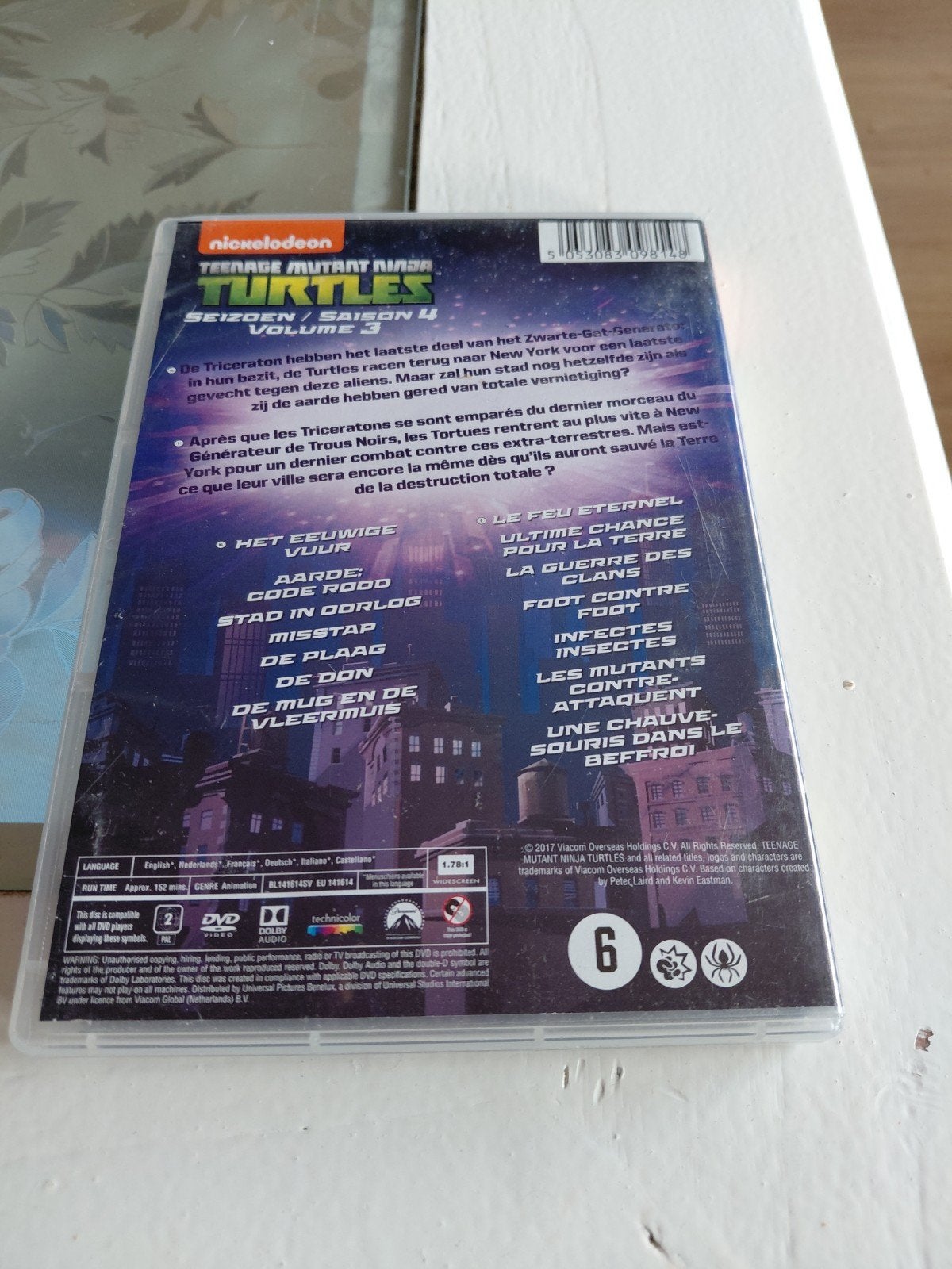 Teenage Mutant Ninja Turtles - Code Rood S4 V3 dvd., Gebruikt, Animatie, Ophalen of Verzenden, Alle leeftijden