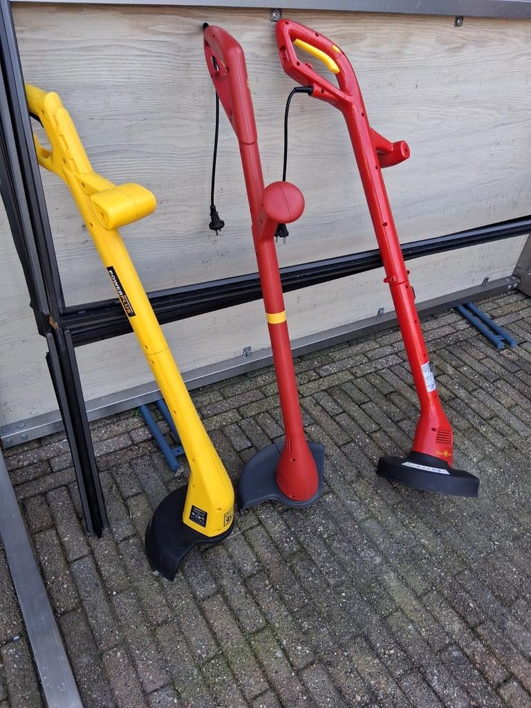 3 grastrimmers 2 x wolf en 1x power en bladblazer, Ophalen of Verzenden, Elektrisch