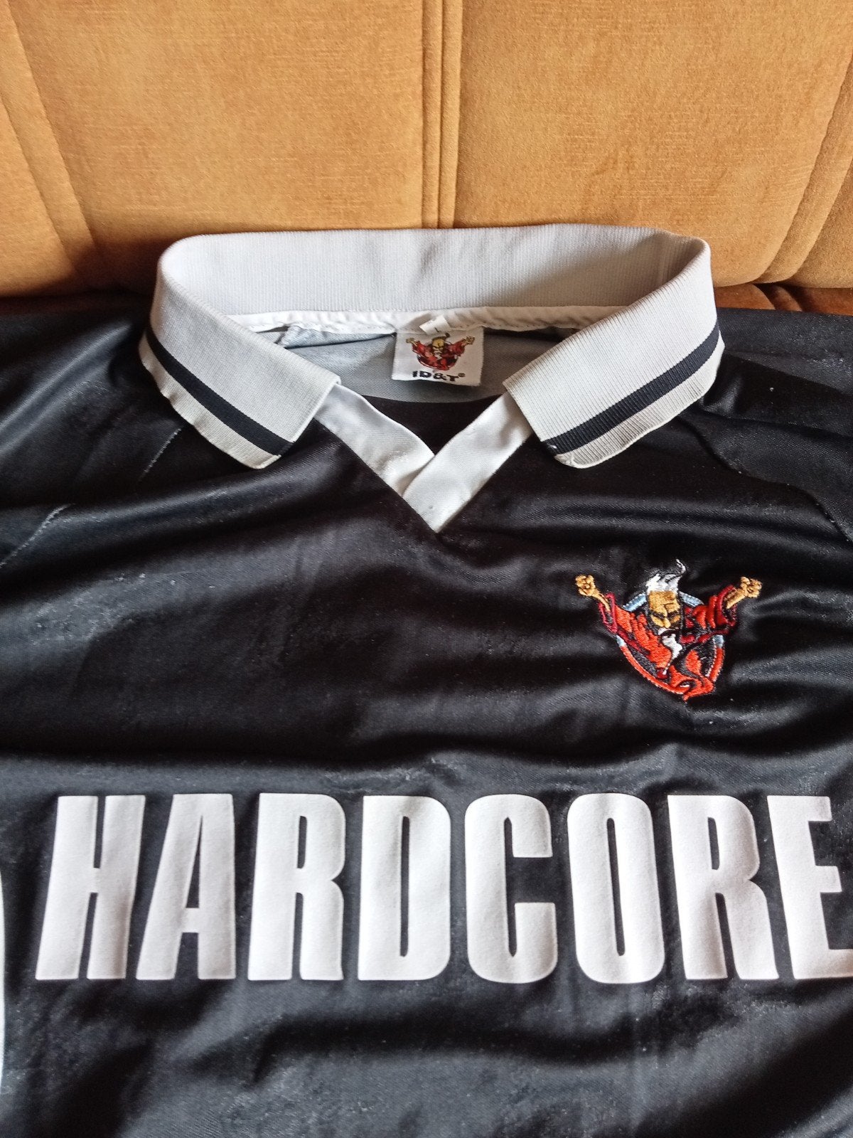 ID&T Thunderdome 90's soccer voetbal shirt Gabber, Maat L, Verzenden, Gebruikt, Shirt