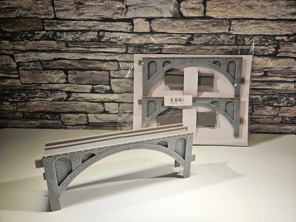 Boogbrug brug 18cm N spoor modeltrein 1:160, Overige merken, Gelijkstroom of Wisselstroom, Brug, Tunnel of Gebouw, Nieuw