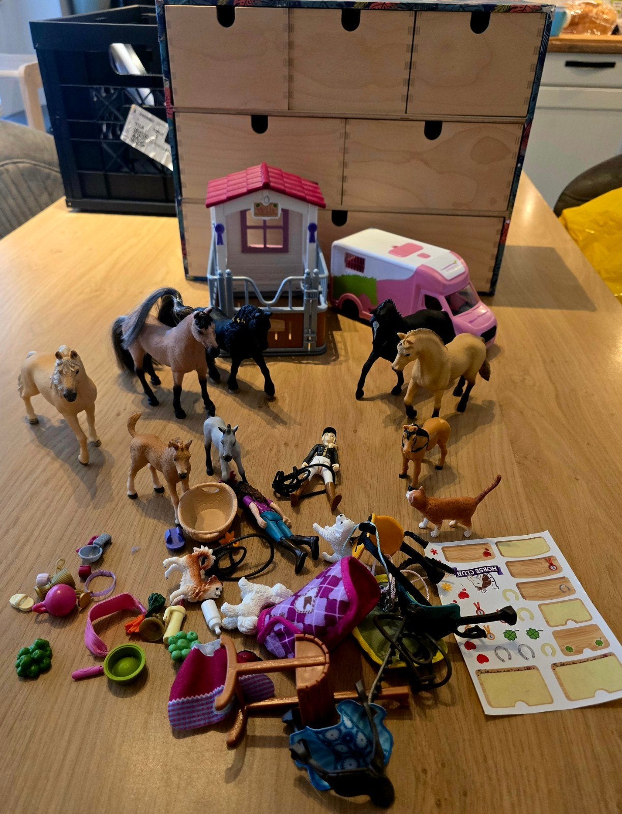 Schleich Horse Club paarden speelgoed set, Ophalen of Verzenden, Zo goed als nieuw, Meisje