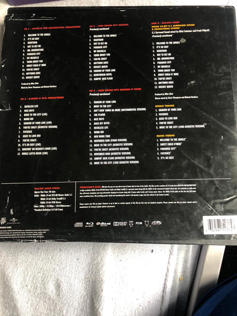 Guns and roses 4 cd box compleet, Ophalen of Verzenden, Zo goed als nieuw