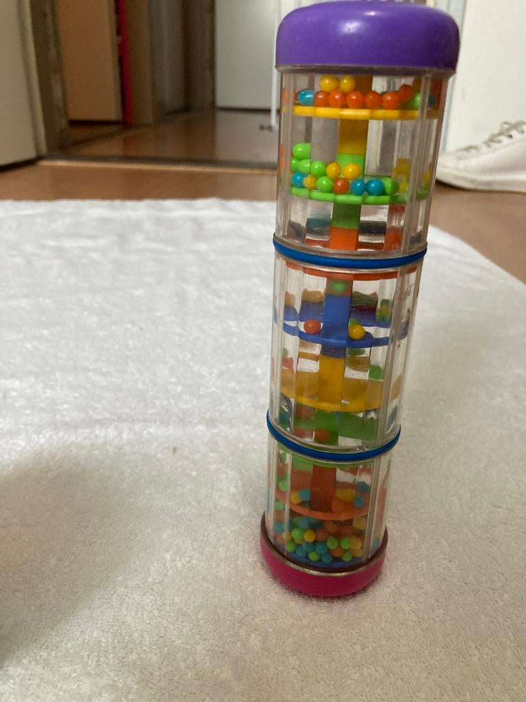 Regenmaker Rammelaar Baby Speelgoed, Kinderen en Baby's, Speelgoed | Babyspeelgoed, Gebruikt, Rammelaar, Met geluid, Ophalen of Verzenden