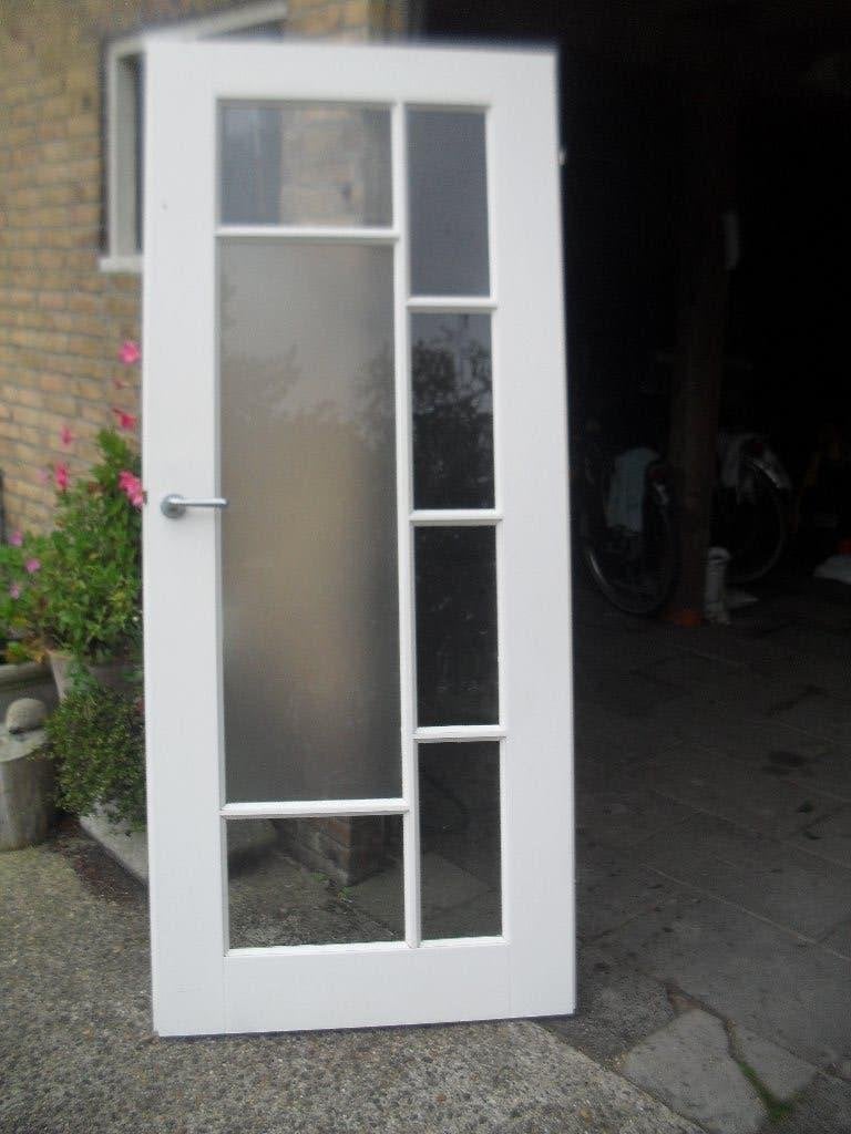 Binnendeur-Opdekdeur, Ophalen, 80 tot 100 cm, Binnendeur, Zo goed als nieuw