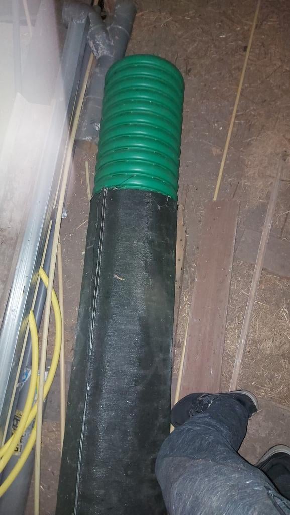 Drainagebuis 350mm, 4 meter lang, Ophalen, Afvoer, Pvc, Nieuw