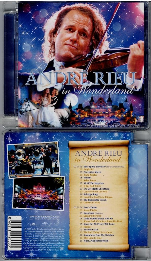 ANDRÉ RIEU in Wonderland, Ophalen of Verzenden, Classicisme, Zo goed als nieuw, Overige typen