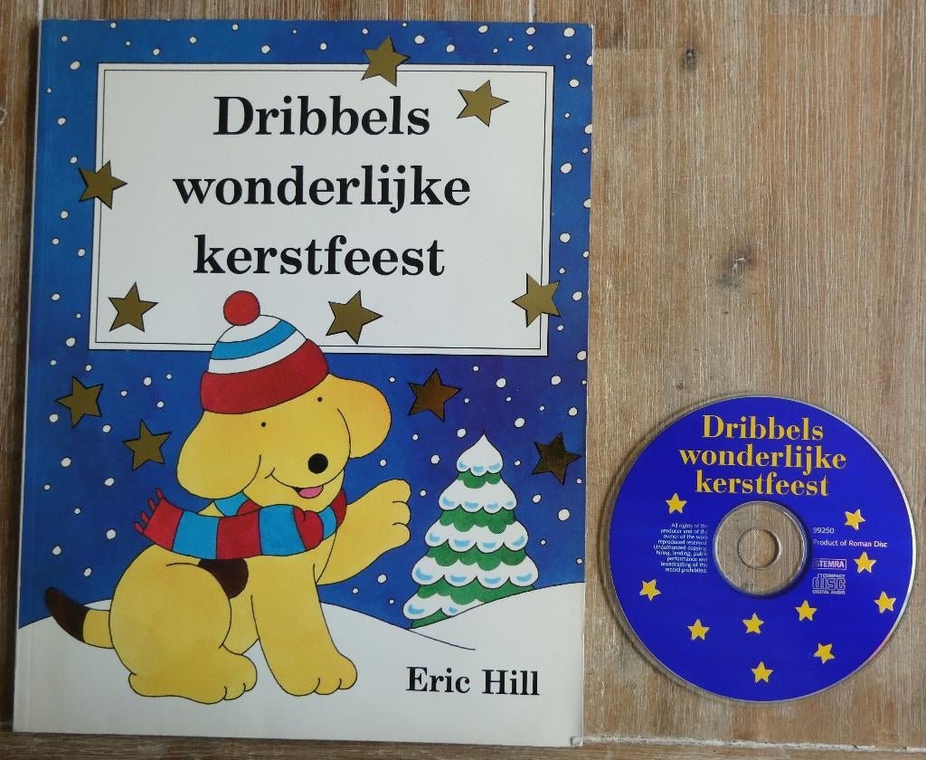 Dribbels wonderlijke kerstfeest - Eric Hill - met cd, Ophalen of Verzenden, Zo goed als nieuw, Eric Hill, 2 tot 3 jaar
