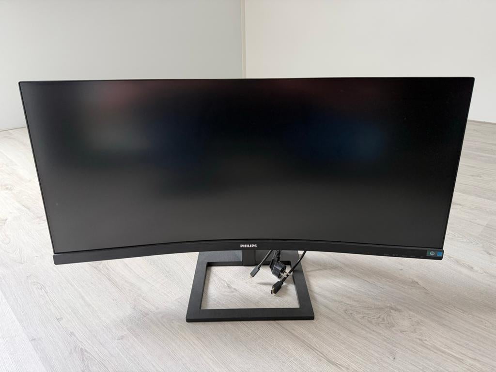 Philips 34 inch Curved Ultrawide Monitor - Zo goed als nieuw, Computers en Software, Monitoren, HDMI, Curved, VA, Zo goed als nieuw