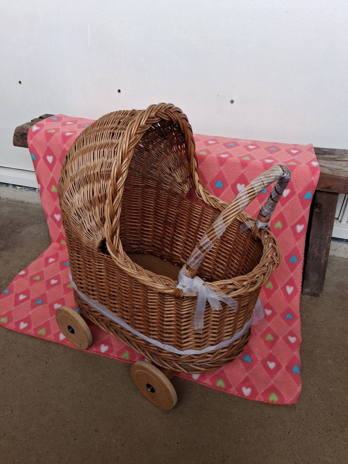 poppenwagen - handgemaakt, Ophalen