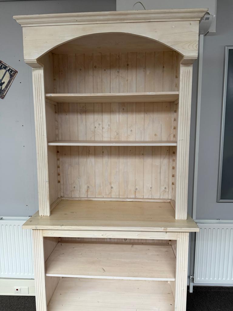 Houten Kast met Verlichting - Twee Delen, Met plank(en), Gebruikt, 150 tot 200 cm, 25 tot 50 cm