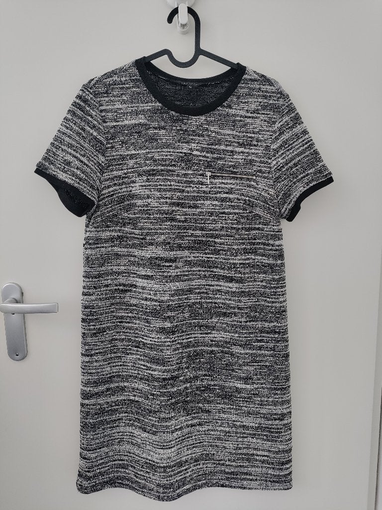 Dress New Look black & white size 12 (L), Ophalen of Verzenden, Nieuw, Zwart, Boven de knie