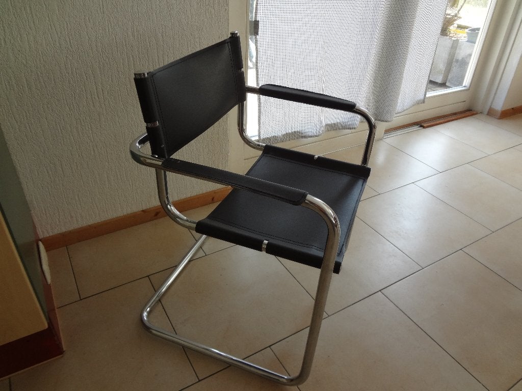 vintage stoel, Huis en Inrichting, Stoelen, Ophalen, Zwart, Zo goed als nieuw, Bauhouse stijl