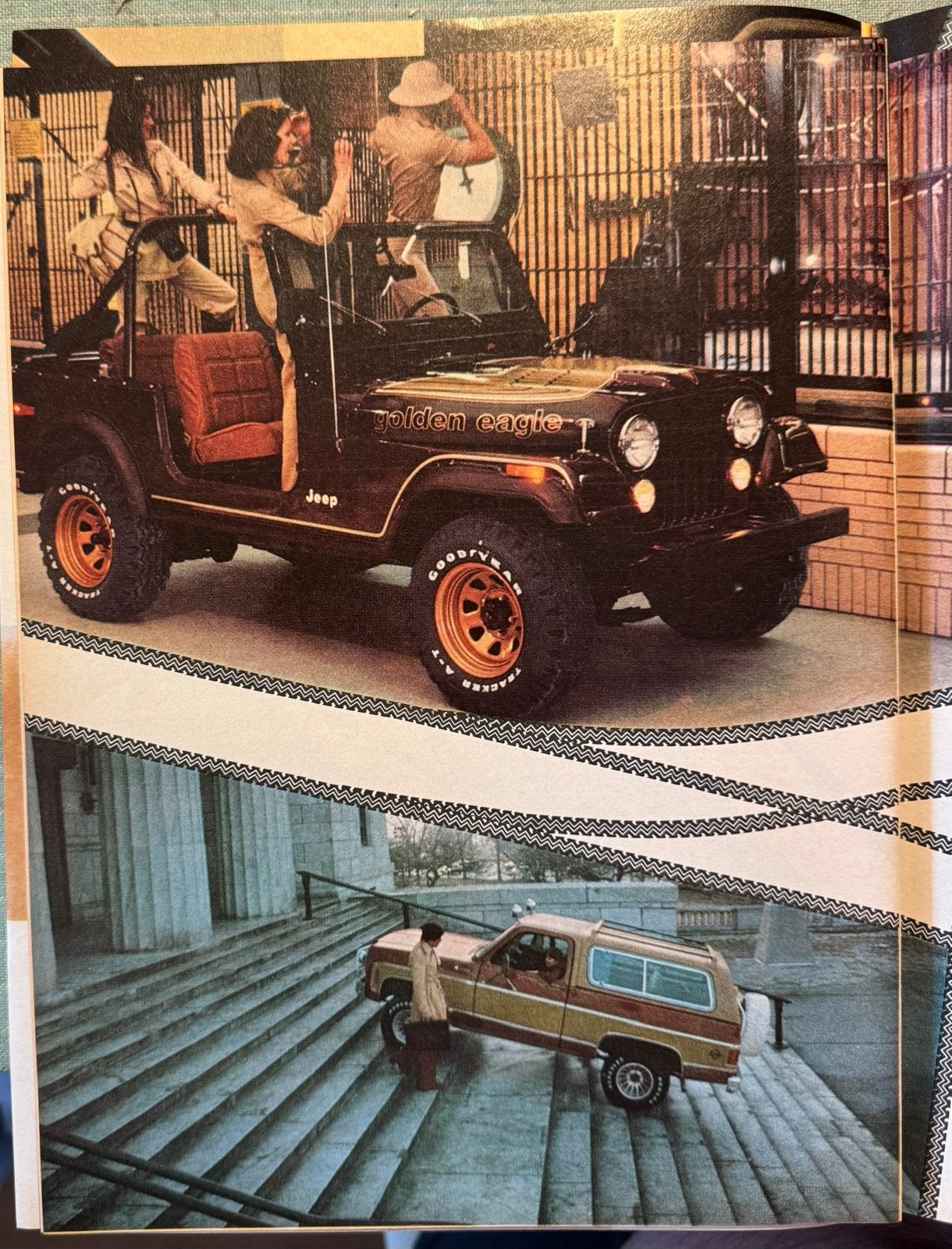 Knipsel Jeep Laredo Golden Eagle, Verzenden, Zo goed als nieuw, Auto's