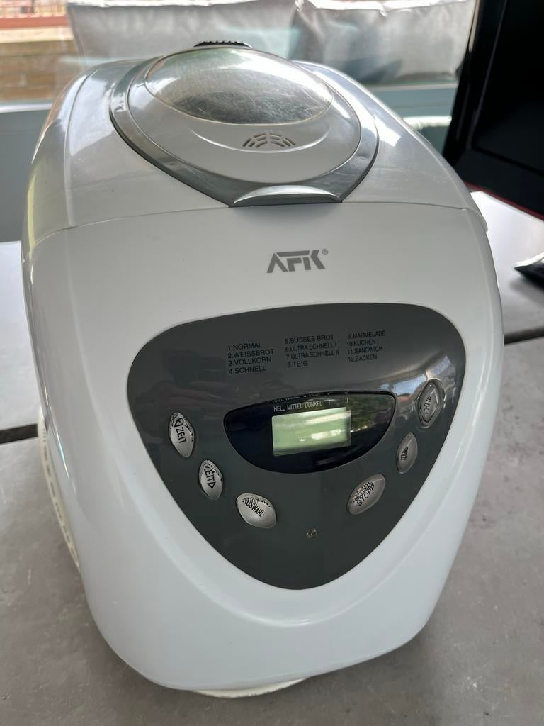 AFK Broodbakmachine met Timer en 11 Programma's, Witgoed en Apparatuur, Broodbakmachines, Zo goed als nieuw, Met timer, 800 tot 1200 gram deeg