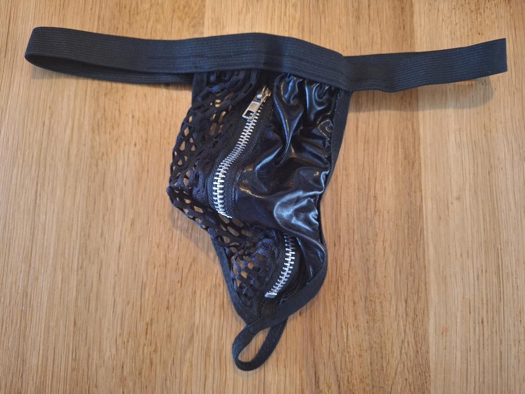sexy herenstring, Verzenden, Zwart, Overige typen