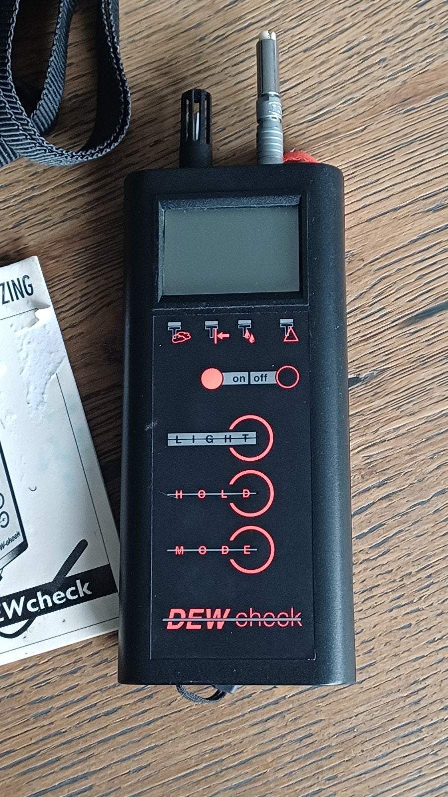 Dewcheck meter voor temperatuur en vochtigheid, Ophalen of Verzenden, Gebruikt, Overige meters